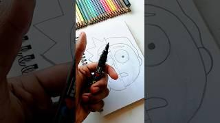 Rick And Morty Drawing With Atlas Markers! Pt 1 #art #drawing #howtodraw #painting