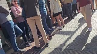 the line at modern pastry in Boston on Hanover Street October 8th 2023