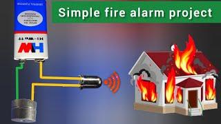 simple fire alarm project for school students