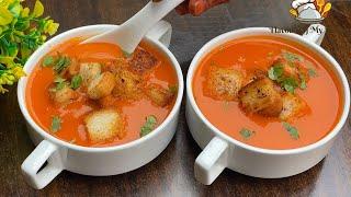 Tomato Soup Recipe | सर्दियों का टमाटर सूप | Restaurant Style | Healthy Morning Soup for winters