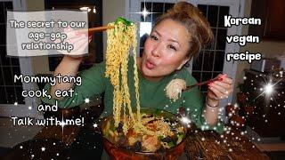 [Cooking Mukbang] Vegan Ramen recipe using exotic mushrooms (채식라면)  