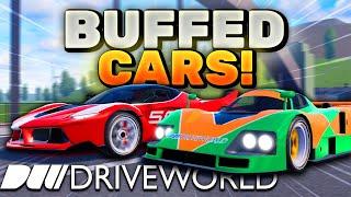 8 CARS GOT *BUFFED* In Drive World! (Roblox)