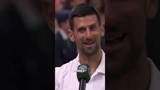 Novak Djokovic reacts to getting booed at Wimbledon  | #shorts