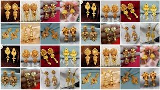 Latest and Beautiful Gold Earrings Design for Women ||Trendy Gold Jhumka Earrings Designs 2025