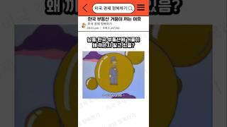 한국 부동산 거품이 끼는 이유