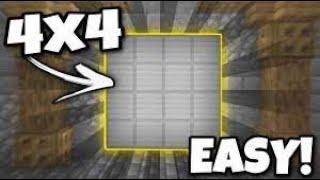 How to build a 4x4 piston door in minecraft