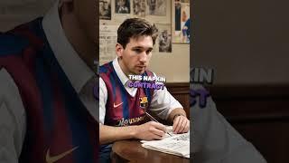 Messi's Unconventional Contract #facts #history #historyfacts #soccer #messi #football