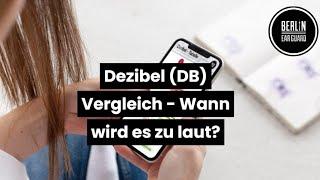 Dezibel (dB) Vergleich | Wie laut sind Alltagsgeräusche & Wann wird es zu laut?