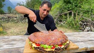 Warum viele kleine BURGER kochen, wenn Sie einen RIESIGEN auf einmal kochen können?