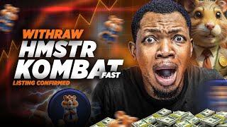 How To Withdraw HMSTR Airdrop || HamsterKombat Listing and Launch Date Confirmed