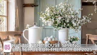  Cozy Country Charm: Rustic Farmhouse Spring Easter Decor Trends for 2025 