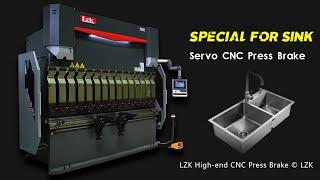 Exclusive customized version of servo CNC press brake, work for deep box forming/Steel sink forming.