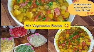 Mix Vegetables Recipe | by shahabgfoodz| most Easiest Recipe| spice eats | vegetables