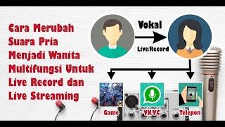 Tutorial Cara Merubah Suara Pria Menjadi Wanita Multifungsi Untuk Live Record & Live Streaming