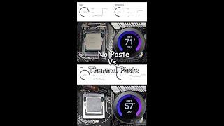 No Paste Vs Thermal Paste #shorts | CPU Thermal Paste