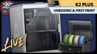 Creality K2 Plus Combo - Unboxing and First Print LIVE