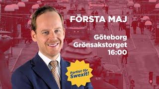 Alternativ för Sverige inleder Swexit-turnén i GÖTEBORG!