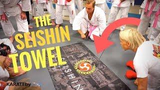 KARATE HISTORIAN PATRICK McCARTHY EXPLAINS THE SEISHIN TOWEL (KNX17)