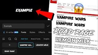 How to add fonts on CapCut (Road Rage, Lemon Milk) Step-by-step Tutorial