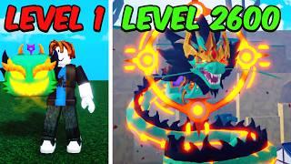 Noob To MAX LEVEL With DRAGON REWORK in Blox Fruits