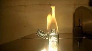 What Happens When You Keep A Zippo Lighter Lit On Fire For 10 Minutes