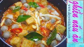 Cách Nấu Nước Lèo BÚN THÁI CHAY Chua Cay Đậm Đà | Món Ăn Chay By Duyen's Kitchen | Ghiền nấu ăn