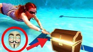 KIDS FIND GAME MASTER KEY IN POOL 24 Hours to DELETE our Videos | The Norris Nuts Game Master Series