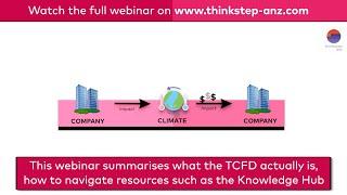 Sneak Preview - TCFD webinar with Climate Disclosure Standards Board  -Part 1