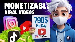 Earn Money Online with Viral Faceless YouTube Videos in 5 Minutes!