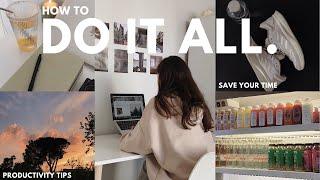 HOW TO MAKE TIME FOR EVERYTHING (seriously): staying productive, time management, planning tips ️