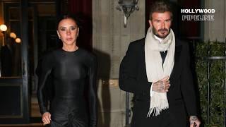 David Beckham & Victoria Beckham in Paris to Attend Le Grand Dîner du Louvre for PFW