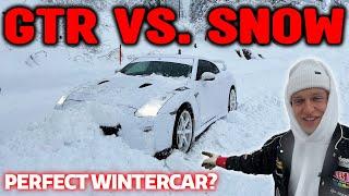 WINTER WONDERLAND: 900HP R35 GTR vs. FIRST SNOW OF THE SEASON - OG SCHAEFCHEN