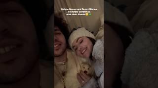 The white teddy bear and the engagement ring#selenagomez #bennyblanco #couple #love #fyp