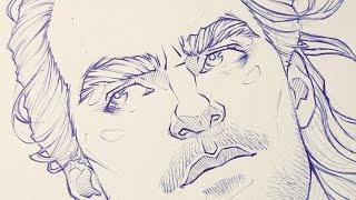 Geralt | Henry Cavill as The Witcher Timelapse Ballpen Drawing | Netflix