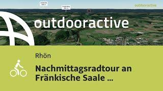 Flyover-Video: Nachmittagsradtour an Fränkische Saale entlang am 2. November 2024