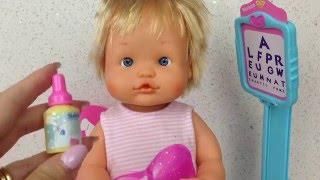  Видео с куклой Пупсик Идём к Доктору Окулисту Игрушки для Девочек Играем   дочки матери