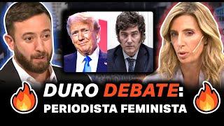  Agustín Laje DEBATE con PERIODISTA PROGRE en TV argentina