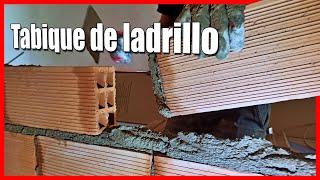  Como hacer un TABIQUE DE LADRILLO o pared, de HUECO DOBLE  Tutorial completo | 2021