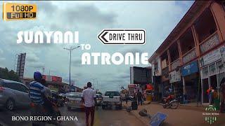 Sunyani Atronie Drive Tour in the Bono Region of Ghana 4K