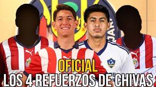 OFICIAL LOS 4 REFUERZOS que hasta ahora ha fichado chivas | noticias chivas