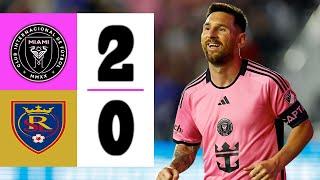 LIONEL MESSI MAGIC STUNS FANS IN USA | Inter Miami vs Real Salt Lake 2-0 | Highlights & Goals 2024