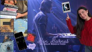  24 hour read-a-thon (pt.1), reading Ben Barnes' favorite books, Ben performing at the Troubadour 