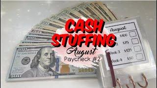 $1300+ CASH ENVELOPE STUFFING 2023| Sinking Funds | August Paycheck #2