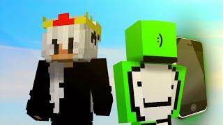 Joguei com o Dream Mobile no Skywars Mcpe - Minecraft bedrock