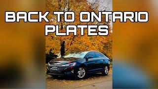 Back To Ontario Plates