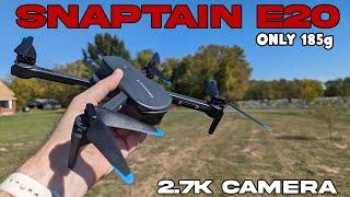 Snaptain E20 Ultra Lightweight 185g Drone with 2.7k Camera Review