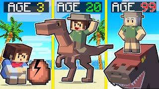 Surviving 99 Years On DINOSAUR ISLAND In Minecraft!