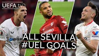  LAMELA, EN NESYRI, OCAMPOS | All SEVILLA 2022/23 GOALS to reach the #UEL Final 