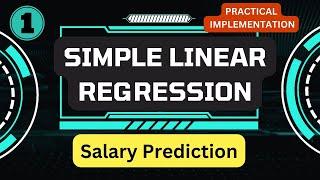 SIMPLE LINEAR REGRESSION IN HINDI | MACHINE LEARNING COURSE 2023 | Beginners