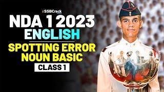 NDA 1 2023 Exam English 100 Days Crash Course - Spotting Errors Noun Basic - Class 1